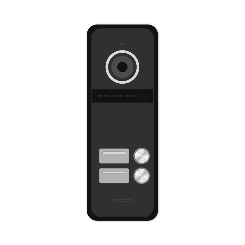 Видеодомофон FANTASY 2 HD BLACK - 2 абонентская HD вызывная панель 1.3 Мп Черный купить в Беларуси